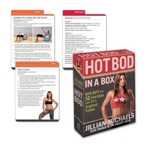 Jillian Michaels Hot Bod in a Box: Kick Butt with 50 Exercises from TV's Toughest Trainer von CROWN